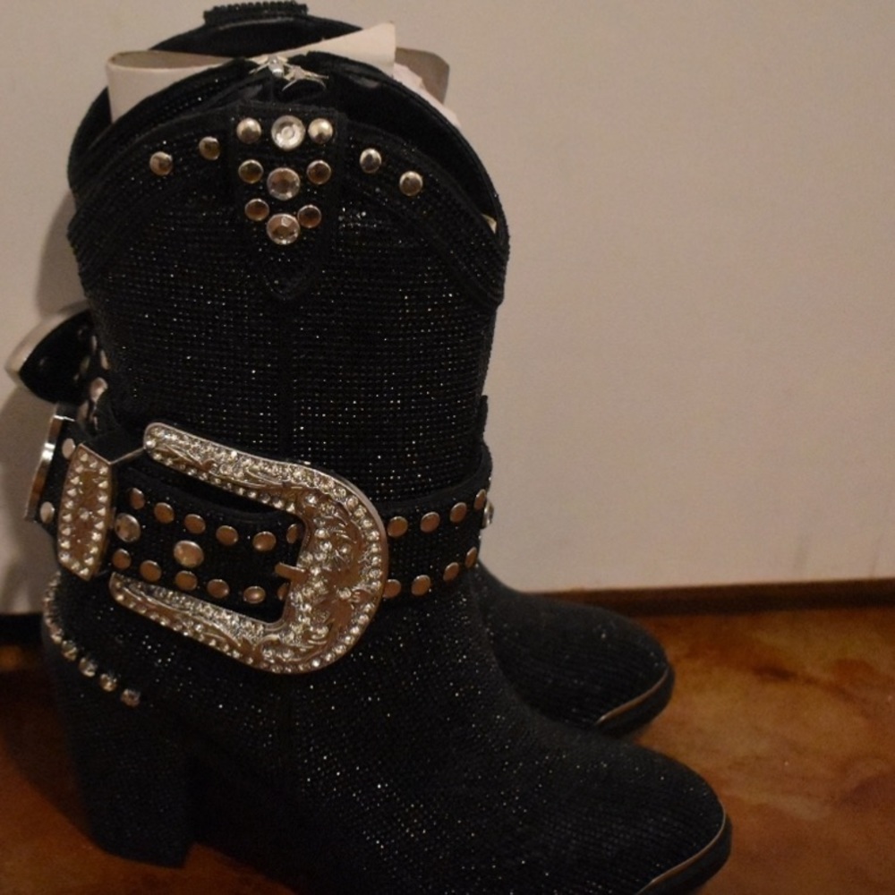 Dollskill Midnight Sheriff Cowboy Boots Size 7